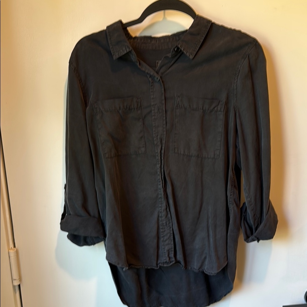 Universal Threads Vintage Black Button-Up Shirt